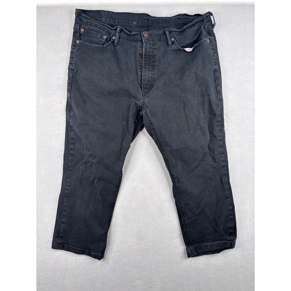 Levis 541 Athletic Taper Jeans Mens 38x30 Black Denim Cropped Pants 18181-0019